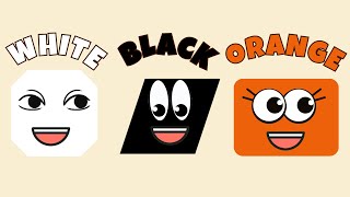 Learn Colors (orange-black-white) - Fun & Easy - IN ENGLISH