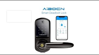 Right Handle Installation Video-Aibocn Fingerprint Smart Lock S210BL-F