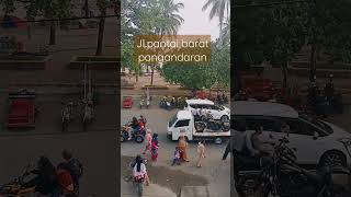 jalan pantai barat pangandaran#shorts #pangandaran #pantaipangandaran