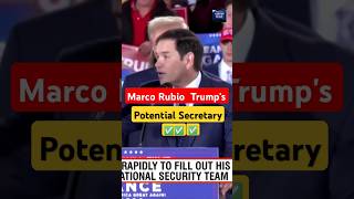 Marco Rubio  Trump's Potential Secretary of State Choice