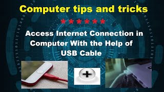 How to use internet without Wifi connection in PC. Access internet on computer with USB cable.