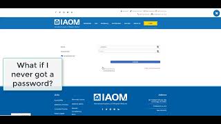 Hot to get to the My Courses Dashboard on IAOM-US