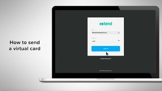 How to Send a Virtual Credit Card in the Extend Web App