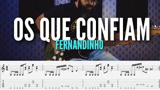 VIDEO AULA Os que confiam - Fernandinho (GUITARRA)