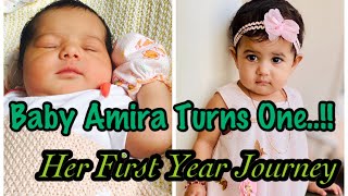 Baby Turns One | Our Amira Baby's First Year Journey Video | Watch Me Grow| വാവയുടെ ആദ്യത്തെ വർഷം