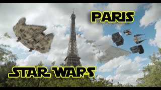 Star Wars Ships in Paris. Fan Animation