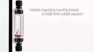 Precision CO2 Bubble Counter with Build in check valve and Magnify Holder