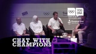 Chat with Champions - Frank Fredericks,  Frédéric Magné and Rania Elwani