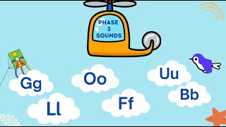 G, O, U, L, F, B  Sounds|| Review of Group 3 Sounds || Jolly Phonics #jollyphonics  #Phase3Sounds