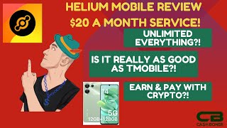 Helium Mobile Review - $20 A Month for Unlimited Everything! Earn and Pay with Crypto & More!