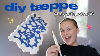 DIY PUNCH NEEDLE TÆPPE | sådan laver du dit eget tæppe *begyndervenlig*