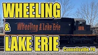 Wheel and Lake Erie Train coming into Connellsville Yard PA or Sodem.