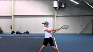 Dalibor Svrcina, backhand side view, 240 fps