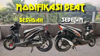 Perpaduan Hitam & Silver Bikin Pas Cuy !!! || Modifikasi Beat