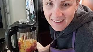 Spiked Seltzer Drink with the Pampered Chef Deluxe Cooking Blender