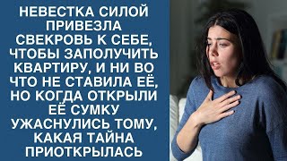 Чтобы заполучить квартиру, невестка привезла свекровь, но ужаснулась открыв ее сумку...