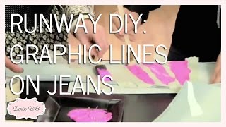 How To DIY Graphic Lines On Your Clothes (New York Live)