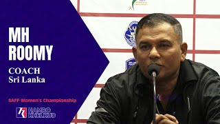 Coach M. H. Roomy and Captain Thushani Madushika | SAFF Women's Championship