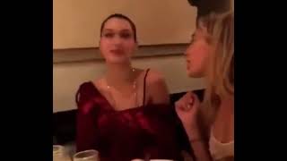 Hailey and Bella at a dinner together ✨