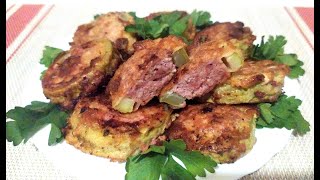 Жареные кабачки с фаршем в кляре. По-домашнему вкусно /Stuffed Zucchini