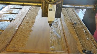 Automated "Sandal wood" DOOR designing machine with Designer DOORS || CNC Wood Router / Small Scale