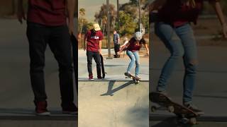 Sabrina learns to Drop In 😍 #pushskateboarding