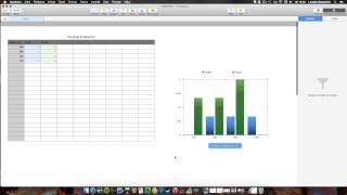 Göra tabeller till diagram i Numbers