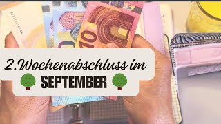 2. Wochenabschluss im 🌳September 🌳 #umschlagmethode #budgeting