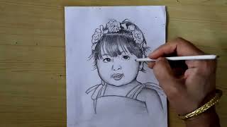 Baby girl drawing @ArtHubAcademy