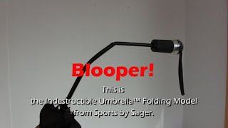 BLOOPER: Indestructible Umbrella™ Folding Defense vs. Unbreakable® Telescopic Umbrella