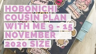 Hobonichi Cousin || Plan with me || 9 - 15 November 2020