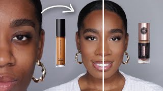 MAKEUP REVOLUTION INFINITE CONCEALER VS ELF CAMO CONCEALER REVIEW + SWATCHES || SHEN WEST