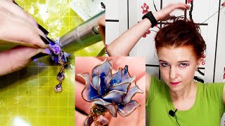 КАК СДЕЛАТЬ ШПИЛЬКУ ДЛЯ ВОЛОС СВОИМИ РУКАМИ? HANDMADE, DIY, TUTORIAL, МАСТЕР-КЛАСС, JEWELRY CRAFTS