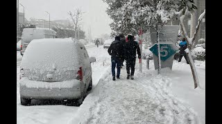 OCAK 2022 İSTANBULDA YOĞUN KAR  HEAVY SNOW IN ISTANBUL 2022