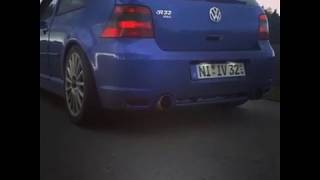 Golf 4 R32 DSG Zinram Auspuffanlage Exhaust 70mm Launch Control