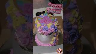 How to decorate Unicorn Cake #shortvideo #trending #viral #cake #customizedcake #yummy #unicorn