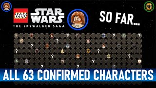 All 63 Confirmed Characters So Far! Lego Star Wars The Skywalker Saga