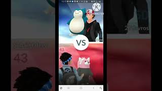 Bewear vs Snorlax in Gyms Battle in Pokemon Go!