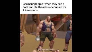 German "people" at the beach be like