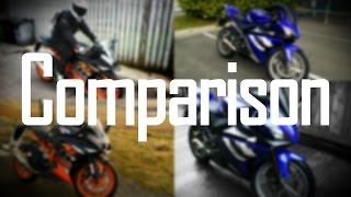 KTM RC 125 + Yamaha R125 Comparison