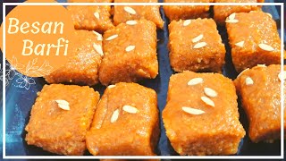 दूध के साथ बेसन बर्फी बनाने का तरीका | Besan Ki Barfi Recipe | Neelam Ki Tasty Rasoi #Shorts