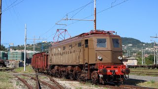 Una giornata in deposito a La Spezia Migliarina; manovre e convogli d'altri tempi.