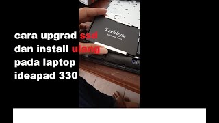 cara pasang ssd dan instal ulang pada laptop