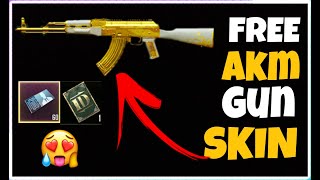 New Trick To Get Free AKM Gun Skin In Pubg Mobile | Pubg Free AKM Gun Skin | Free AKM Gun Skin