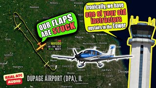 Stuck Flaps: Cirrus SR-22 Diverts Back to DuPage After Flap Malfunction