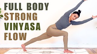 Strong Vinyasa Flow 30 minute for Full Body | Intermediate Vinyasa Flow