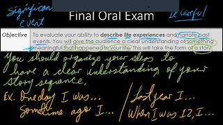 Final Oral Exam Instructions and Example