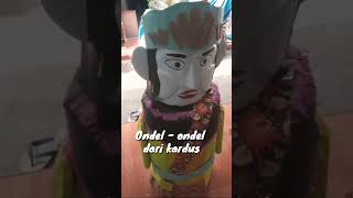 ondel-ondel dari kardus#cardboard #kardus #kreatif #ondelondelbetawi