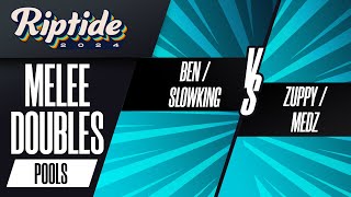 Ben/Slowking vs Zuppy/Medz - Riptide 2024 - Melee Doubles - Pools