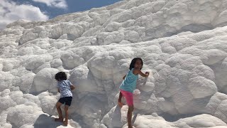 Pamukkale Travertines from places to visit in Turkey. #pamukkale #travertines #gezi